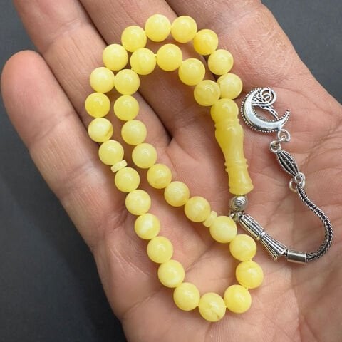 Kaliningrad Damla Kehribar Küre Tespih 6.5 (mm)-10