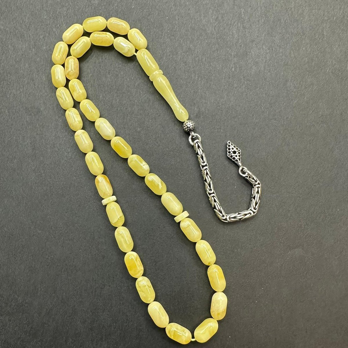 Kaliningrad Damla Kehribar Tespih 5*9 (mm) -13