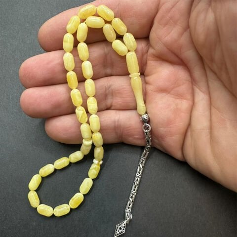 Kaliningrad Damla Kehribar Tespih 5*9 (mm) -13