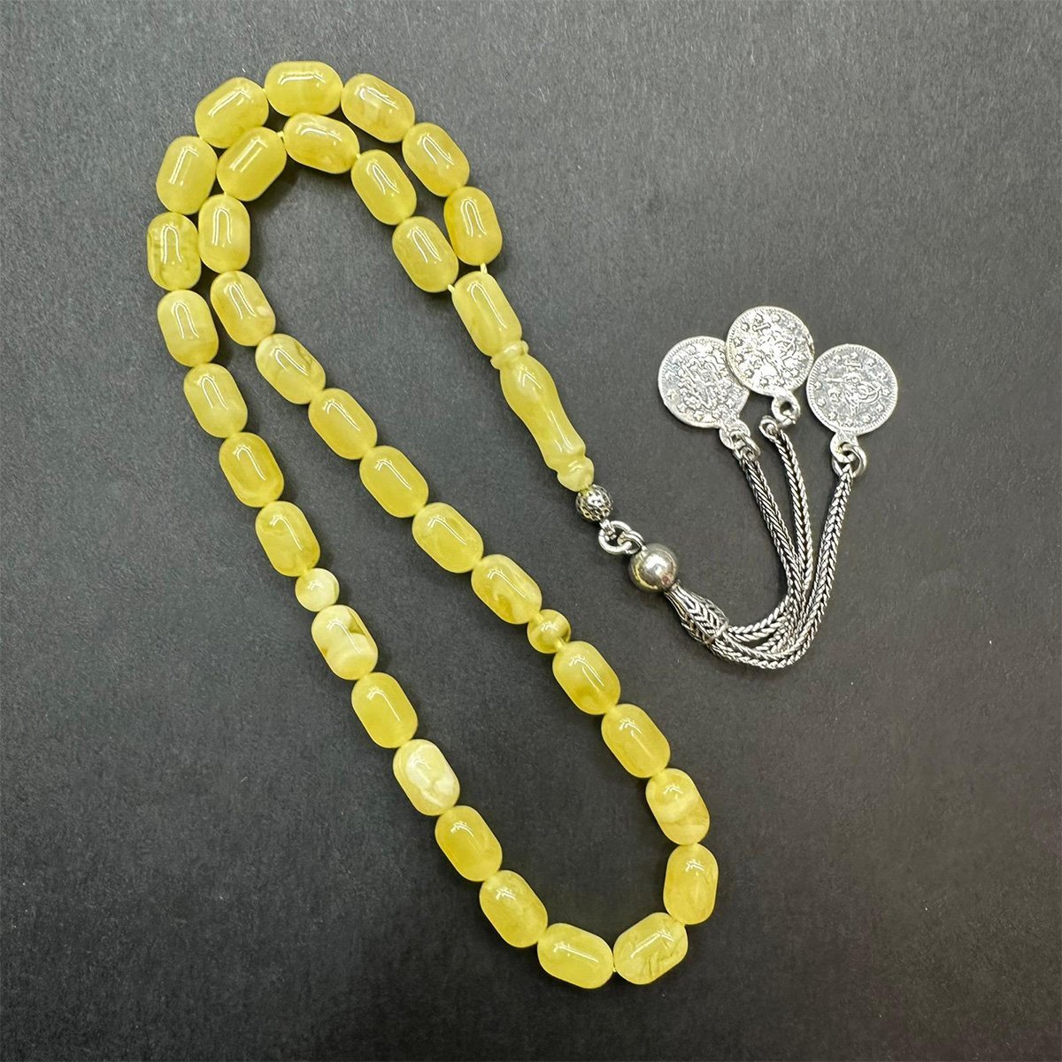 Kaliningrad Damla Kehribar Tespih 6*9,5 (mm)-1