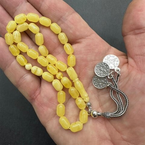 Kaliningrad Damla Kehribar Tespih 6*9,5 (mm)-1