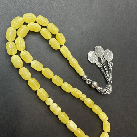 Kaliningrad Damla Kehribar Tespih 6*9,5 (mm)-1