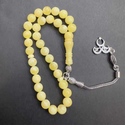 Akça Kaliningrad Damla Kehribar Küre Tespih 6.5 (mm)