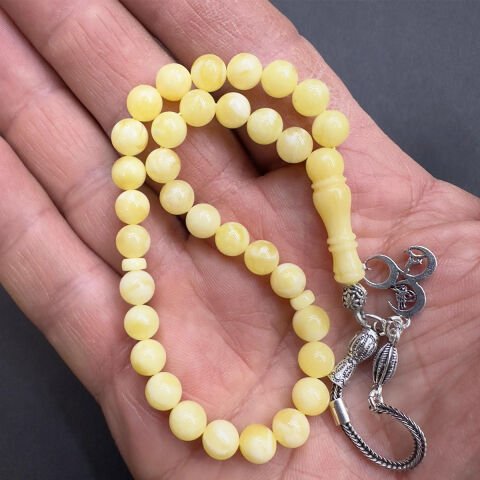 Akça Kaliningrad Damla Kehribar Küre Tespih 6.5 (mm)