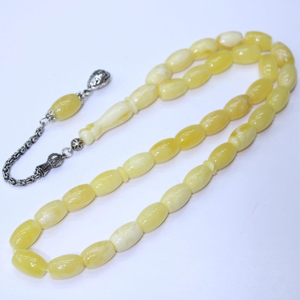 Akça Kaliningrad Damla Kehribar Tespih 10*15 (mm)