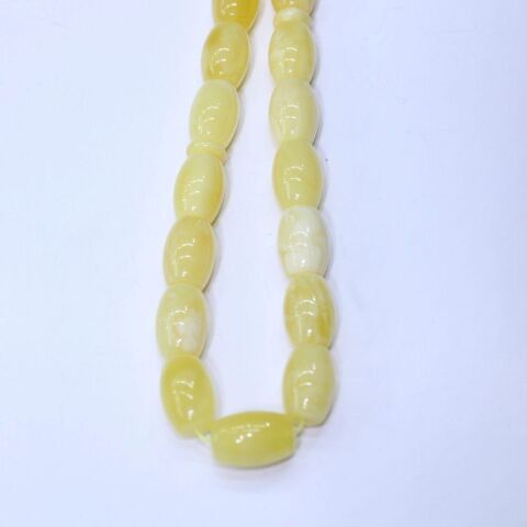 Akça Kaliningrad Damla Kehribar Tespih 10*15 (mm)