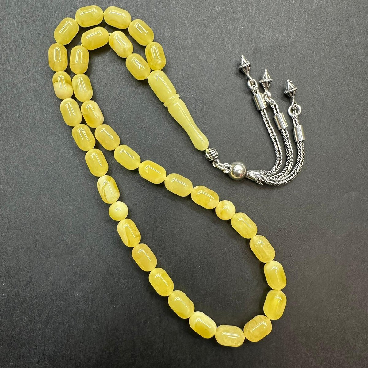 Kaliningrad Damla Kehribar Tespih 6*9,5 (mm)-2