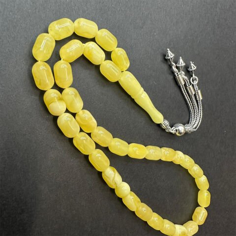 Kaliningrad Damla Kehribar Tespih 6*9,5 (mm)-2