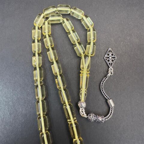 Şeffaf Kaliningrad Damla Kehribar Kapsül Tespih 5,5*8,5 (mm)