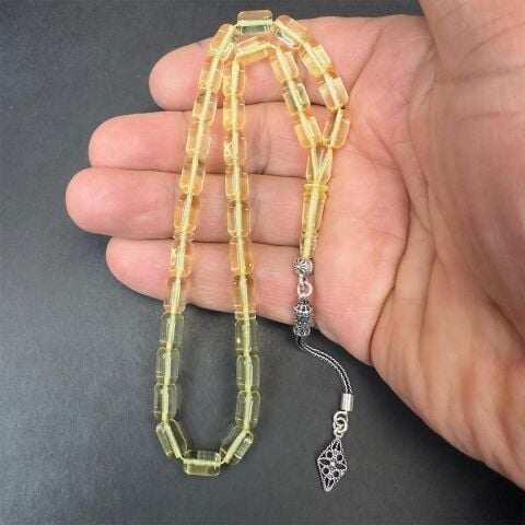 Şeffaf Kaliningrad Damla Kehribar Kapsül Tespih 5.5*8.5 (mm)