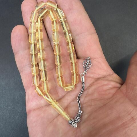 Şeffaf Kaliningrad Damla Kehribar Kapsül Tespih 5.5*8.5 (mm)