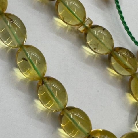 Haşere Fosilli Kaliningrad Damla Kehribar Tespih 6,5*8,5 (mm)