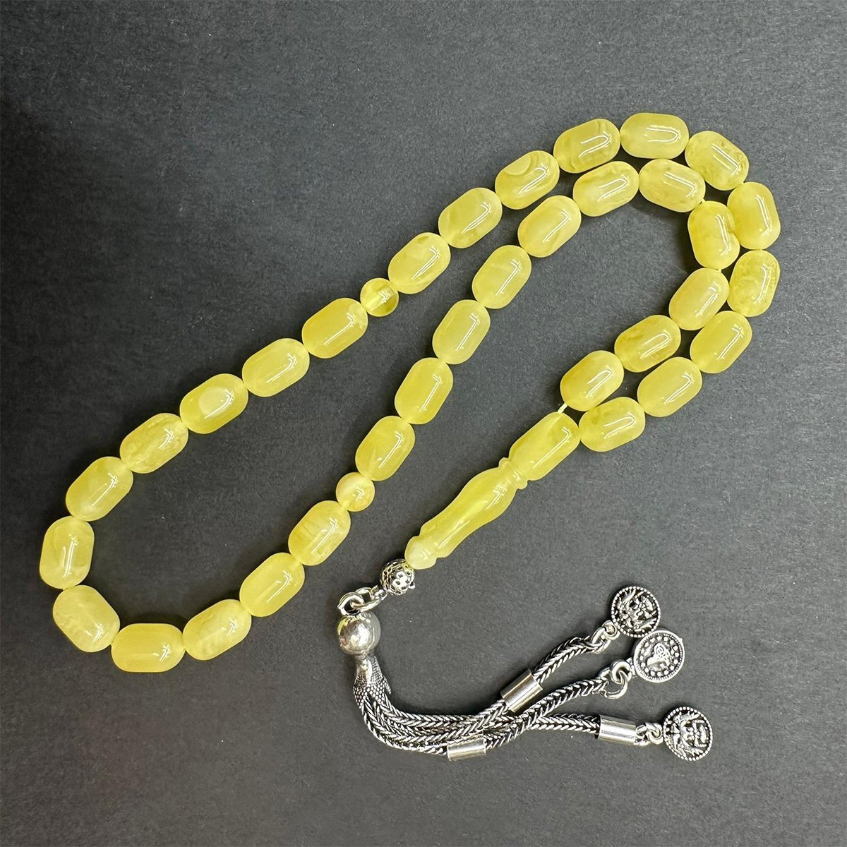 Kaliningrad Damla Kehribar Tespih 6*9,5 (mm)-3