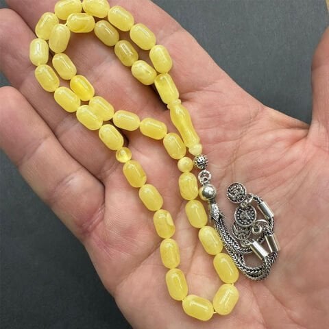 Kaliningrad Damla Kehribar Tespih 6*9,5 (mm)-3