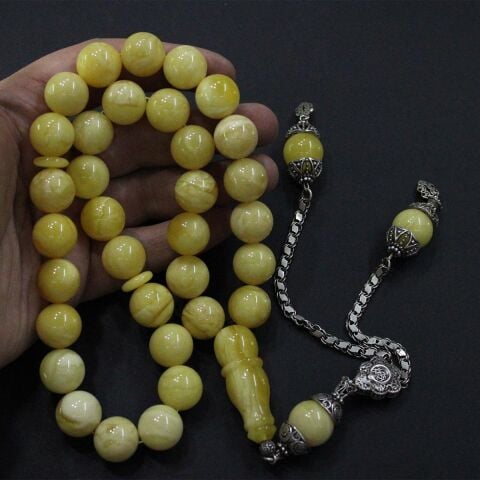 Akça Kaliningrad Damla Kehribar Tespih 15 (mm)