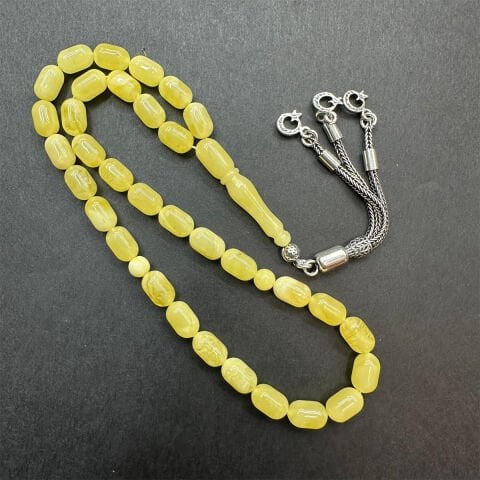 Kaliningrad Damla Kehribar Tespih 6*9,5 (mm)-4