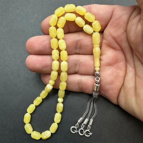 Kaliningrad Damla Kehribar Tespih 6*9,5 (mm)-4