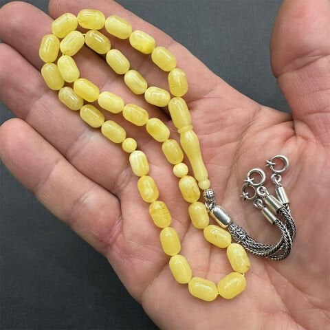 Kaliningrad Damla Kehribar Tespih 6*9,5 (mm)-4