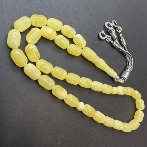 Kaliningrad Damla Kehribar Tespih 6*9,5 (mm)-4