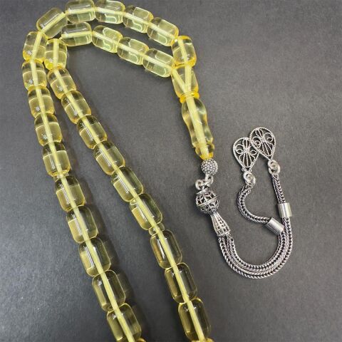 Şeffaf Kaliningrad Damla Kehribar Kapsül Tespih 6.5*9 (mm)