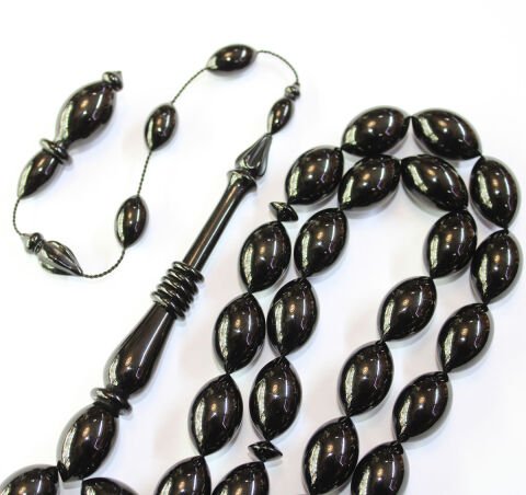 Usta İşi Oltu Taşı Tespih 11*18 (mm)