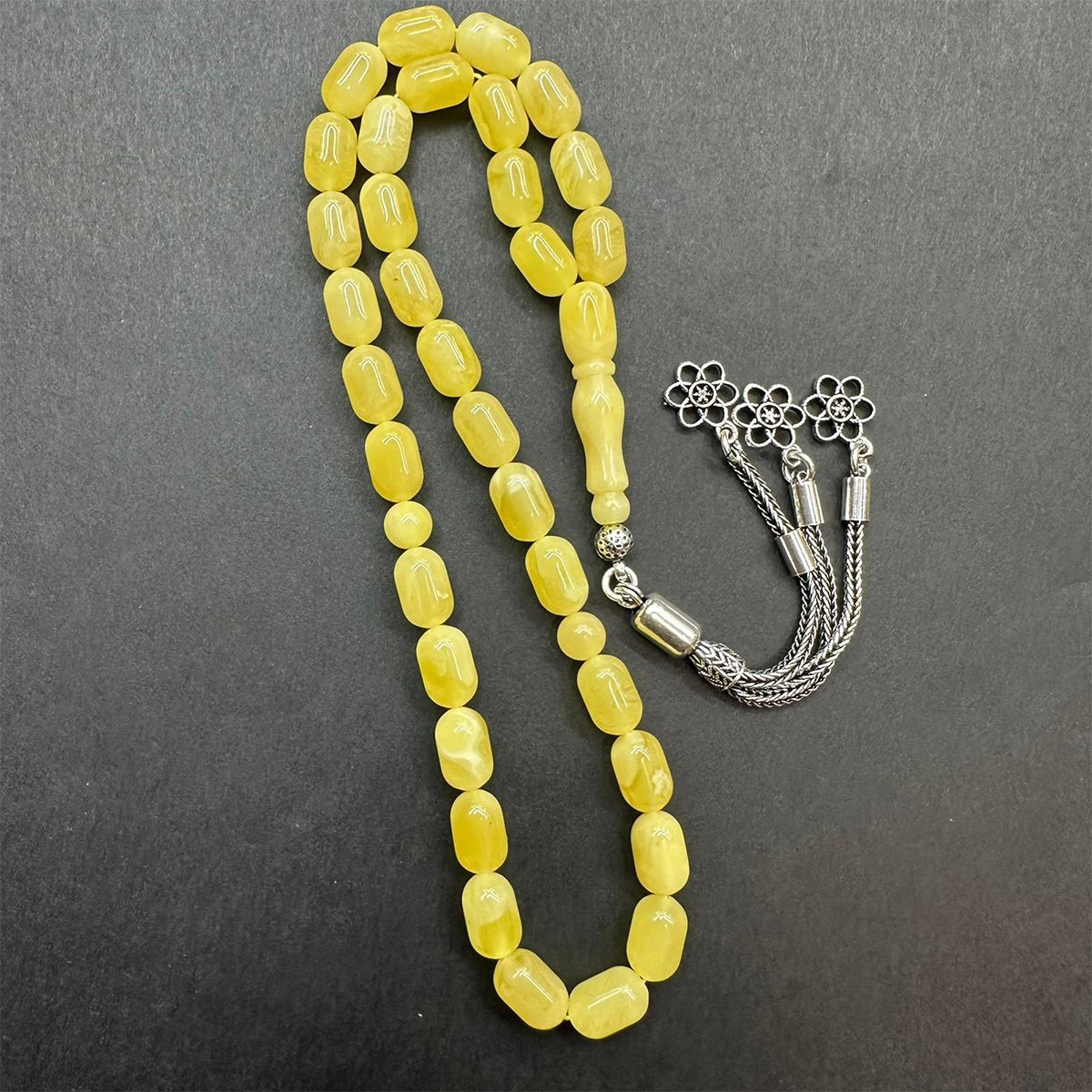 Kaliningrad Damla Kehribar Tespih 6*9,5 (mm)-5