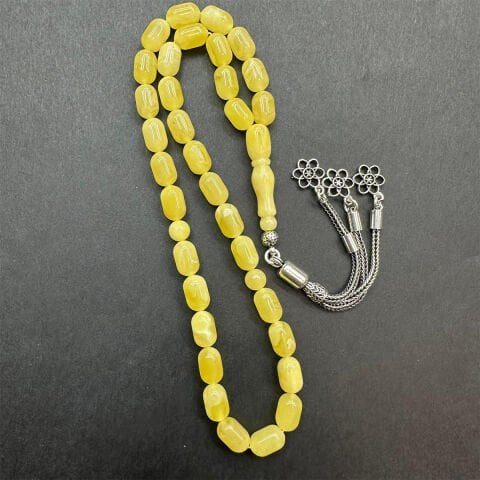 Kaliningrad Damla Kehribar Tespih 6*9,5 (mm)-5