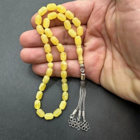 Kaliningrad Damla Kehribar Tespih 6*9,5 (mm)-5