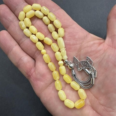 Kaliningrad Damla Kehribar Tespih 6*9,5 (mm)-6