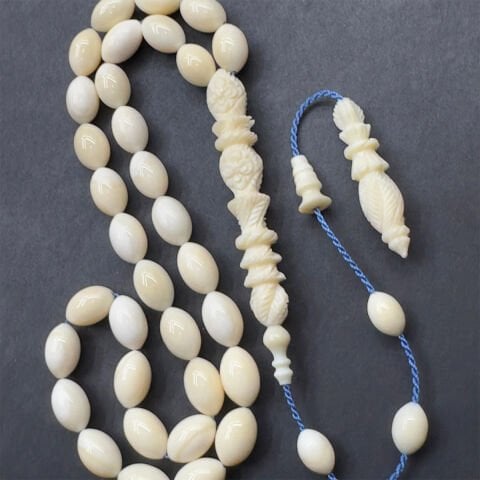 Usta İşi Balina Dişi Tespih 7*11 (mm)