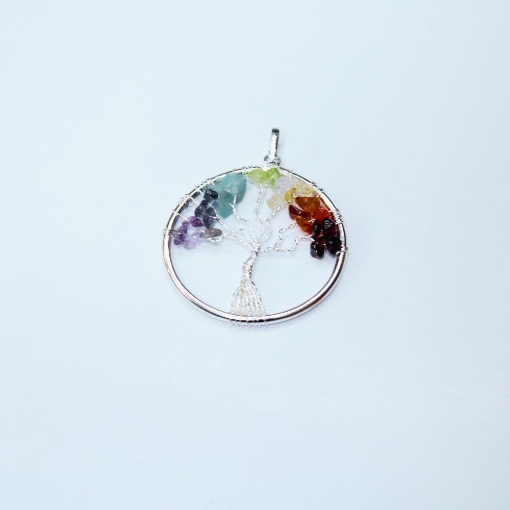 Doğal Taş Hayat Ağacı Kolye