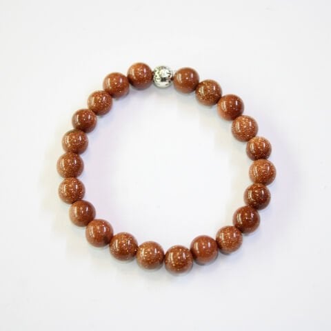 Kahverengi Yıldız Taşı Doğal Taş Bileklik