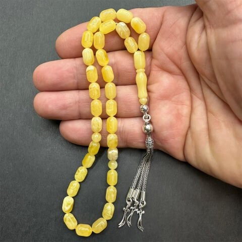 Kaliningrad Damla Kehribar Tespih 6*9,5 (mm)-7