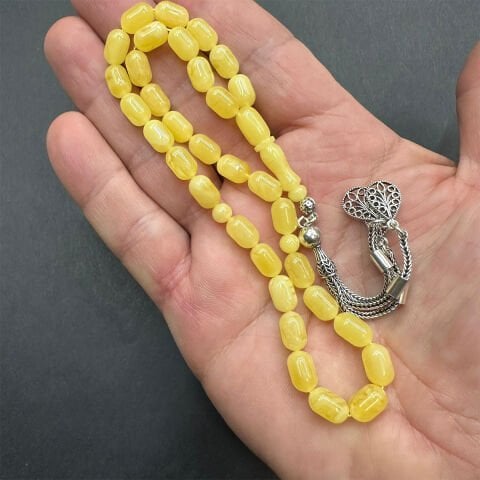 Kaliningrad Damla Kehribar Tespih 6*9,5 (mm)-8