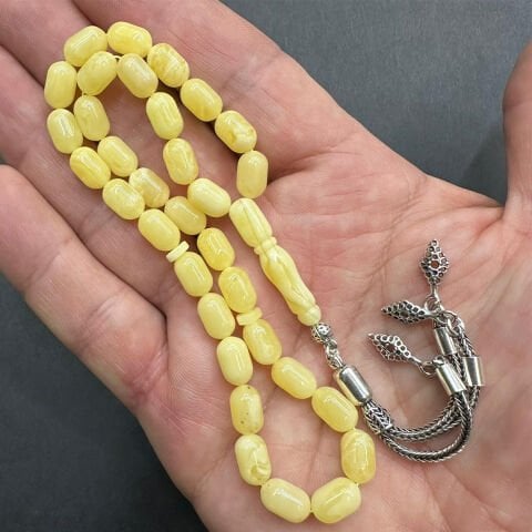 Kaliningrad Damla Kehribar Tespih 6*9,5 (mm)-9