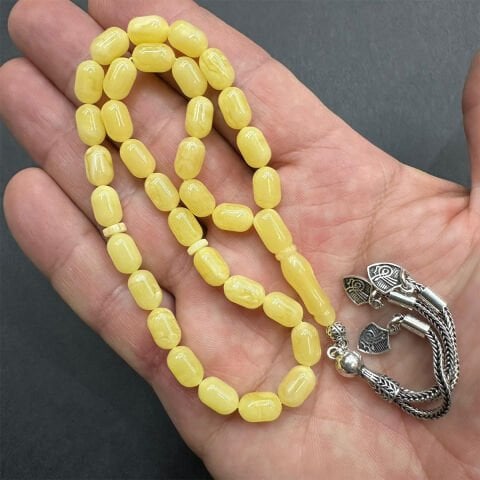 Kaliningrad Damla Kehribar Tespih 6*9,5 (mm)-10