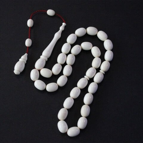 Yerli Atölye İşçiliği Mamut Dişi Tespih 8,5*11,5 (mm)