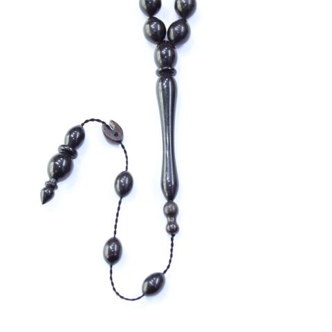 Akın Dinçer Usta İşçilikli Abanoz Tespih 9*12 (mm)