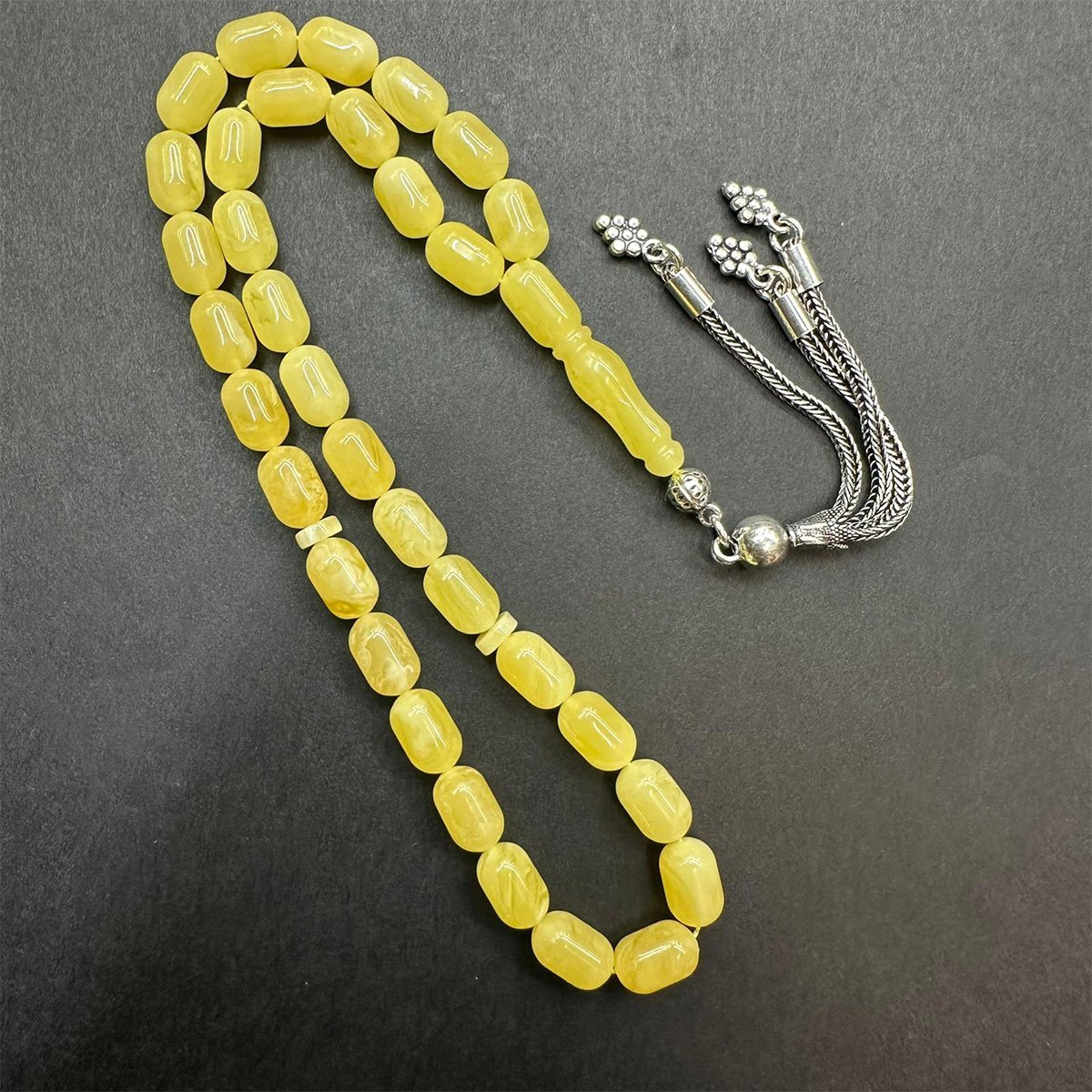 Kaliningrad Damla Kehribar Tespih 6*9,5 (mm)-11