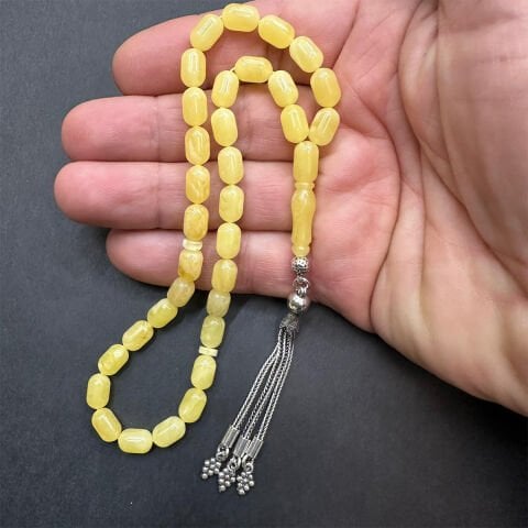 Kaliningrad Damla Kehribar Tespih 6*9,5 (mm)-11