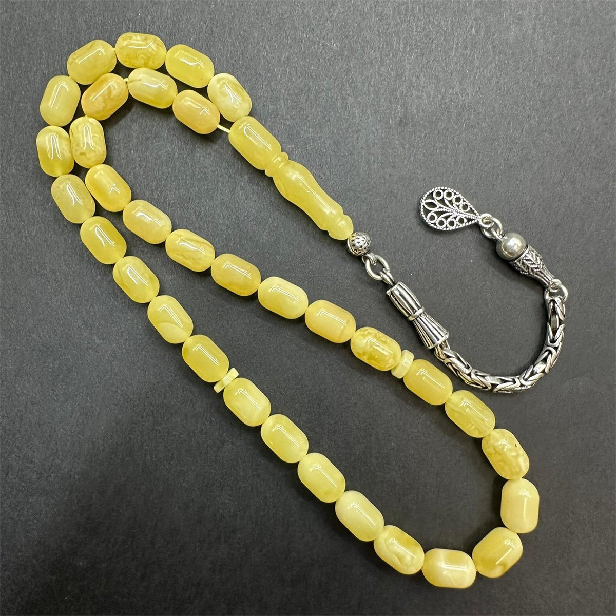 Kaliningrad Damla Kehribar Tespih 6*9,5 (mm)-12