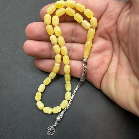 Kaliningrad Damla Kehribar Tespih 6*9,5 (mm)-12