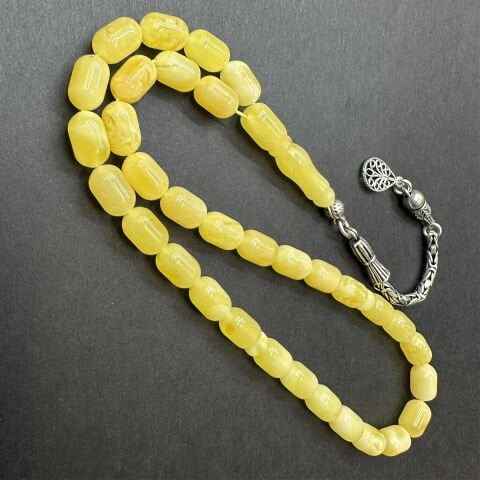 Kaliningrad Damla Kehribar Tespih 6*9,5 (mm)-12