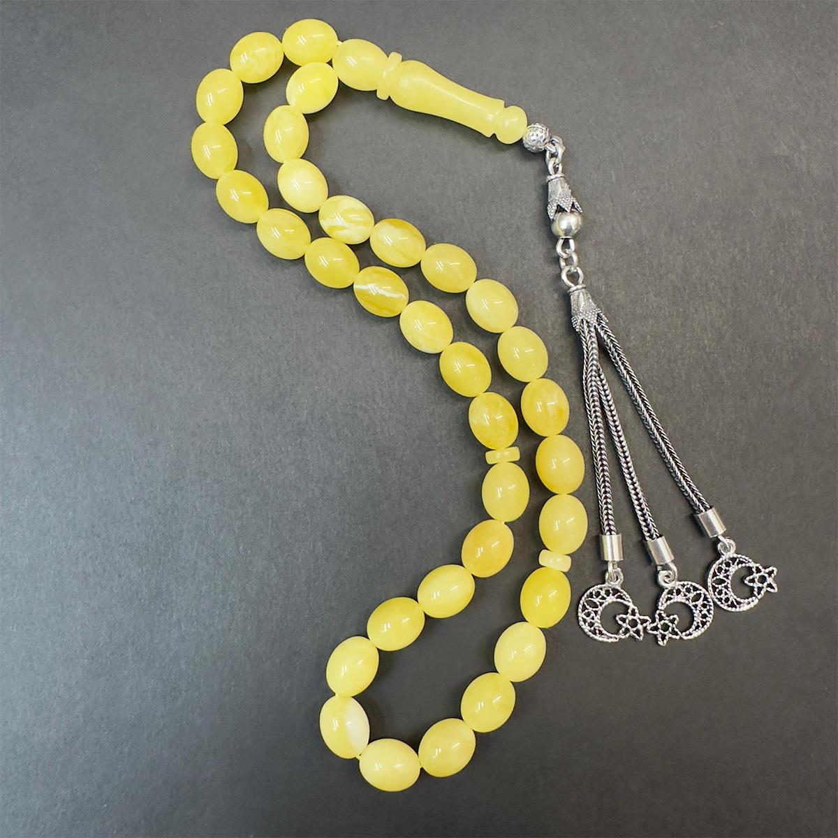 Kaliningrad Damla Kehribar Tespih 7*8.5 (mm)