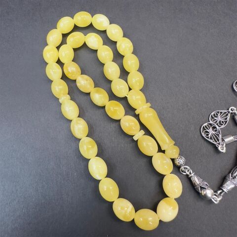 Kaliningrad Damla Kehribar Tespih 7*8.5 (mm)