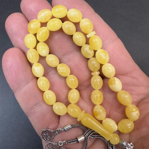 Kaliningrad Damla Kehribar Tespih 7*8.5 (mm)