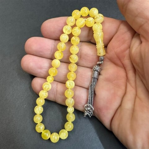 Kaliningrad Damla Kehribar Küre Tespih 7 (mm)