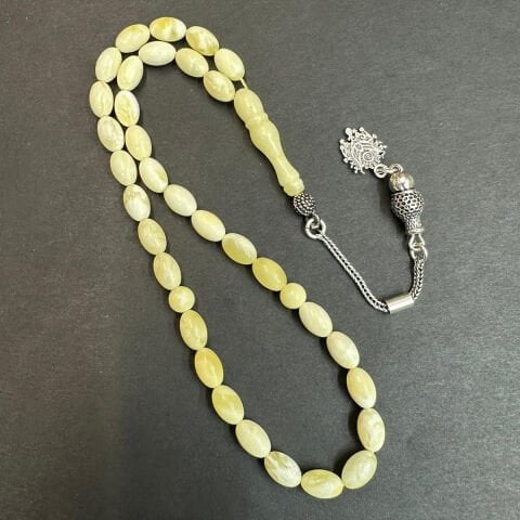 Akça Kaliningrad Damla Kehribar Tespih 5*8 (mm)