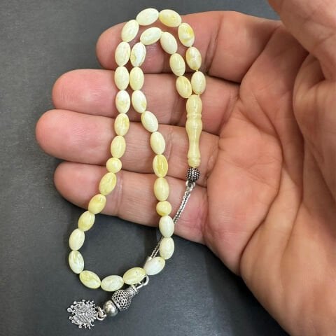 Akça Kaliningrad Damla Kehribar Tespih 5*8 (mm)