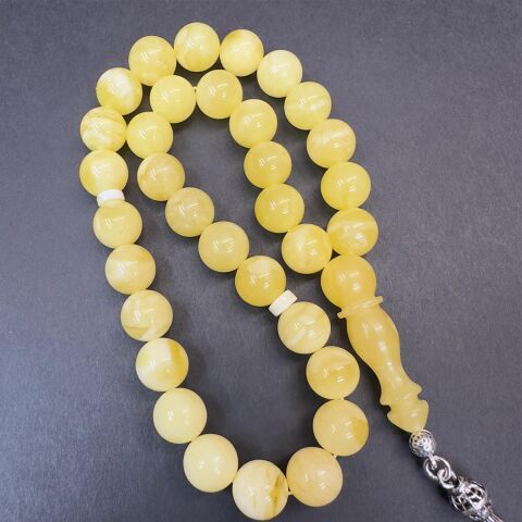 Kaliningrad Damla Kehribar Küre Tespih 9 (mm)